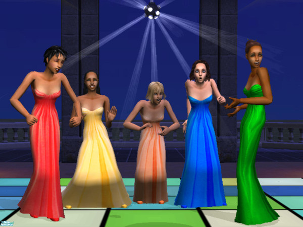 Sims 2 — The Fall Formal Collection by NewSimSimGirl — Colorfull evening gowns for your sims fall formal gatherings and