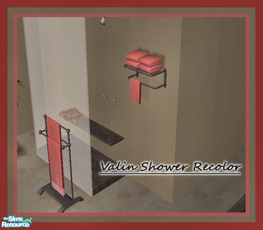 Sims 2 — Valin Shower Recolored by TearsRain — Steffors Valin Shower Mesh Recolored for the TC 85 with a mix of Dark