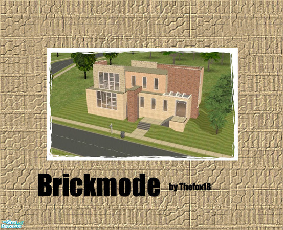 Sims 2 — stonemode by Thefox18 — stonemode is like stone-water but less glass,it has 3 bedrooms 1 bathroom,pool and