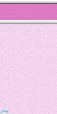 Sims 2 — Two-Tone Painted Wall 03 by wytetygryss — One of four brightly-coloured walls with a painted border in a