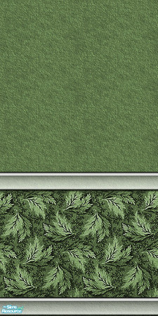 Sims 2 — Patterns of Nature in Mosses 1 by iwubu — Bright and lovely wallpaper. The base in hand smoothed colored clays