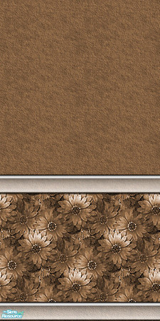 Sims 2 — Patterns of Nature in Earthen 3 by iwubu — Bright and lovely wallpaper. The base in hand smoothed colored clays