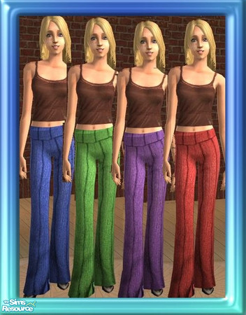 Sims 2 — Stripes by tiefliga — Set of striped pants for adult sims