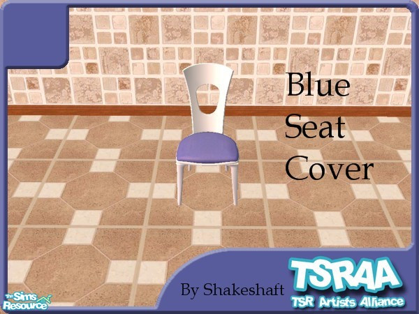 Sims 2 — Blue Seat Cover by Shakeshaft — Blue seat cover. ** TSRAA Member **