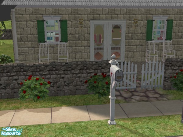 Sims 2 — Small Fortune by llb04 — Who says you need a mansion to be wealthy? This quirky little stone cottage is unique