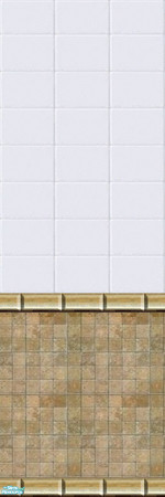 Sims 2 — Tile 17 by Lorah — These 27 tile and vinyl walls match my $20. Tile floors in blue, brown, green, cream, gold,