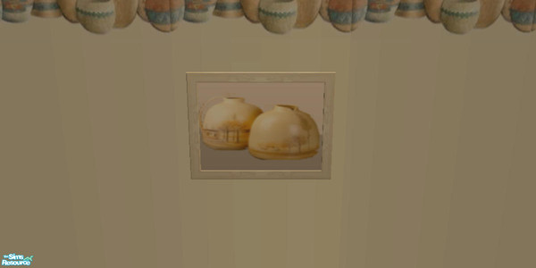 Sims 2 — Earthenware Kitchen Art 3 by NewSimSimGirl — An earthy set, styled around the beauty of eathenware pottery.