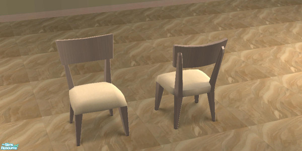 Sims 2 — Earthenware Kitchen Chairs by NewSimSimGirl — An earthy set, styled around the beauty of eathenware pottery.