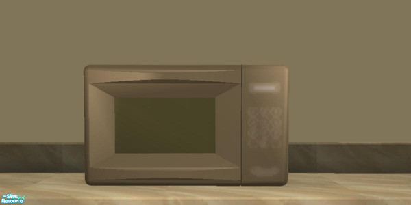 Sims 2 — Earthenware Kitchen Microwave by NewSimSimGirl — An earthy set, styled around the beauty of eathenware pottery.