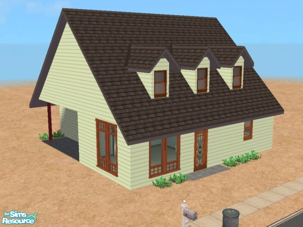 Sims 2 — Desert Starter 1 by Pookkah — Desert Starter home furnished with the basic necessities. Single floor, 1 bedroom,