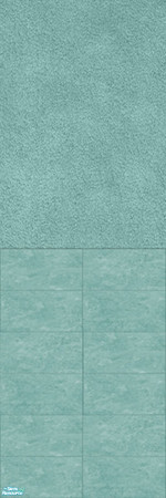 Sims 2 — Designer Bathrooms - Aquamarine - Tile & Stucco Wall by froilan — Immerse your sims in luxury with their new