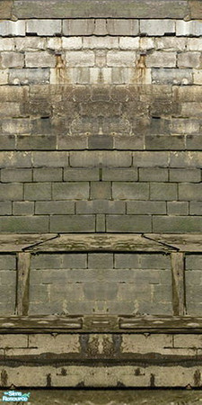 Sims 2 — Matched Stone Wall & Floor Set B - W7 by Daislia — 5 stone wall come with 5 matched floor. all seamless.