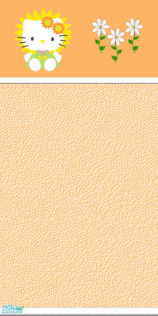 Sims 2 — Hello Kitty Spring Wallpaper - Babytweetums4-hellokittyspringwallpaperorange by babytweetums4 — Hello Kitty