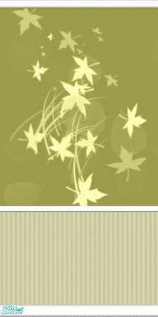 Sims 2 — Falling Leaves Wallpaper - Babytweetums4-fallingleaveswallpapergreen by babytweetums4 — Falling Leaves Wallpaper