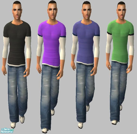 Sims 2 — Set No. 10 - Male casual outfit by Petulah — This set is based on a free mesh by Sims2sisters. Remember to
