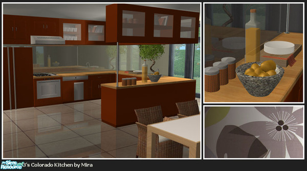 Sims 2 — Colorado kitchen - orange by mirake — 
