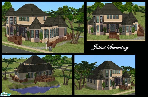 Sims 2 — Victorian House by juttaponath — Only maxis objects. No mesh needed.