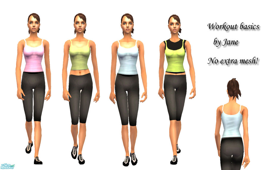 Simms Exercise The Sims Resource | Workout basics for adult female
