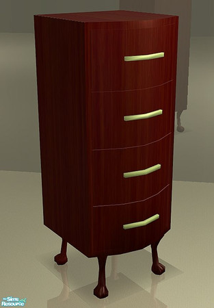 Sims 2 — Dahlia Tall Table by SaeraMaples — This elegant bedroom has a charming mix of dark wood and light textures.