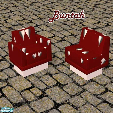 Sims 2 — Nightlife Romance Sectional Sofa CUSHION by buntah — This is the cushion for the sectional sofa. REQUIRES