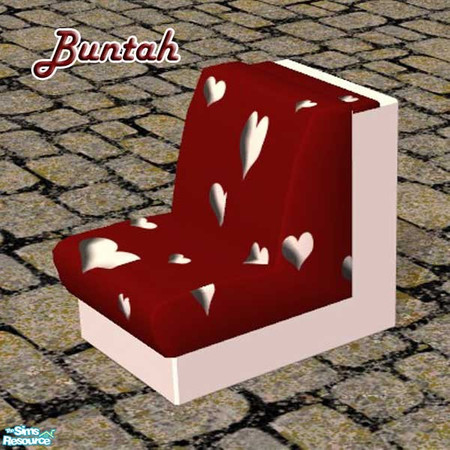 Sims 2 — Nightlife White Sectional Dining Chair B by buntah — This is the white base for the dining chair. REQUIRES