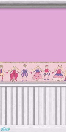 Sims 2 — Fairy Tale Pink 4 by Cailca — A pretty set of walls for any of your sim girls living in a Fairy Tale, also