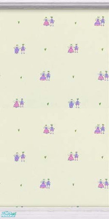 Sims 2 — Fairy Tale White 2 by Cailca — A pretty set of walls for any of your sim girls living in a Fairy Tale, also