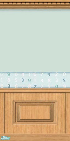 Sims 2 — Green Numbers 5 by Cailca — Perfect walls for a childs room, also available in Pink. Please Rate.