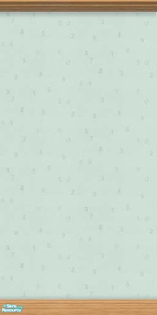Sims 2 — Green Numbers 2 by Cailca — Perfect walls for a childs room, also available in Pink. Please Rate.