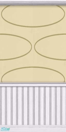 Sims 2 — Hula Hoop - Green 5 by Cailca — A wall set in green, wiht a Hula Hoop motif. Please rate.