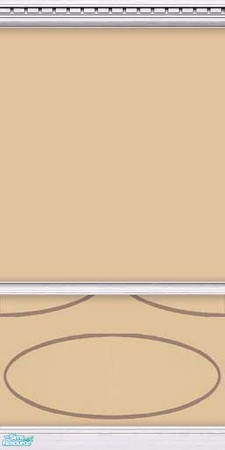 Sims 2 — Hula Hoop - Brown 4 by Cailca — A wall set with a hula Hoop motif. Please Rate.