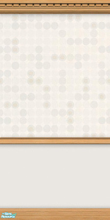 Sims 2 — Polar by Snowbelle — Subtle circles on pale wallpaper. Matching flooring also available.