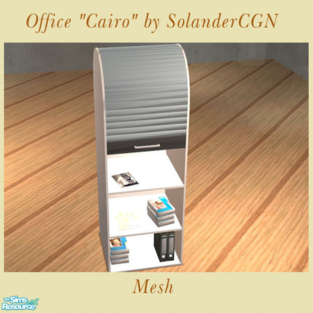 Sims 2 — Office "Cairo" - Filing cabinet 2 by SolanderCGN — Open filing cabinet as part of the