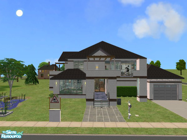 Sims 2 — Scoth Modern House by judyhugsnoopy — My first NightLife House. Modern style suit for big family. Hope you like