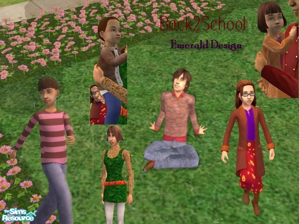 Sims 2 — Kids Fall Back2School Set by darksunshine1027 — A very unique set of clothing to get you toddlers, kids, and