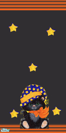 Sims 2 — Halloween Kitty wall panel by ead425 — getting ready for Halloween...here's a nursery for you