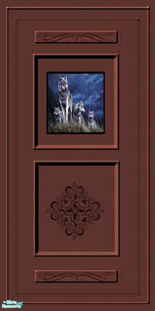 Sims 2 — Burnt Wood Wolf by Purpleto280 — 4 of 5 in the burnt wood series.