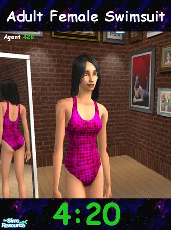 Sims 2 — Too Hot Pink 4 TV Colorful Swimsuit by Agent420 — Available now, Too Hot Pink 4 TV the Swimsuit Edition. Awesome