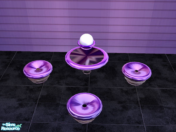 Sims 2 — Float Dining Chair - purple by chrissy6930 — Recolor of solfals Float Dining Chair.