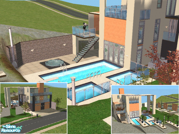 Sims 2 — Seaview Mansion by beybi_angel11 — A new Seaview Home is here! This contains a double artificial garage, a