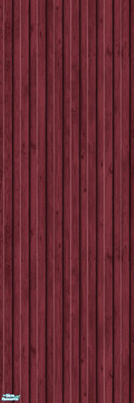 Sims 2 — Studio K Vertical Wood - Burgundy by StudioKhagerks — 