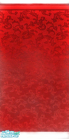 Sims 2 — Red Satin by oldmember_miss_shrink — Bright red satin wallpaper with white borders. Just 1 of 15 colors!