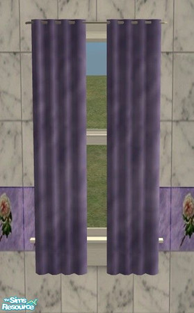 Sims 2 — Haven Scent Bathroom - Curtain by Riverwillows — Sweet and lovely bathroom, in white marble and lavender floral