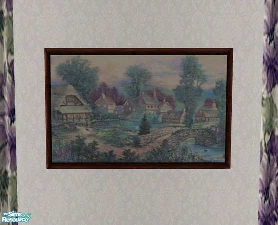 Sims 2 — Haven Scent Bedroom - Large Picture by Riverwillows — Lovely Victorian style bedroom set in soft lavender