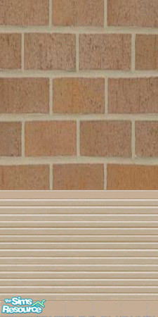 Sims 2 —  tan siding and brick by oldmember_topmodele —  made by topmodele @ tsr