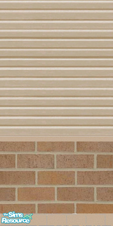 Sims 2 — brick and tan siding by oldmember_topmodele —  made by topmodele @ tsr