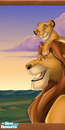 Sims 2 — The Lion King; Father and son 2 by TigerXtrm — This wonderfull piece of art, made by Lia Smazik AKA TheTigress,