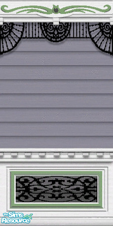 Sims 2 — Victorian Tulip Grove Grey Bay Window by c_literati — Thanks to shtinky00 for permission to recolor her gorgeous