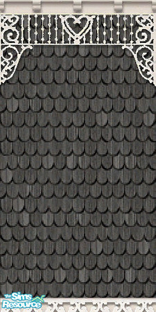 Sims 2 — Victorian Tulip Grove Grey Fishscale by c_literati — Thanks to shtinky00 for permission to recolor her gorgeous