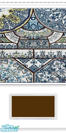 Sims 2 — China Pattern by Maegen — The right choice for the wealthy sim who wants to add some flair to their home.